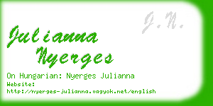 julianna nyerges business card